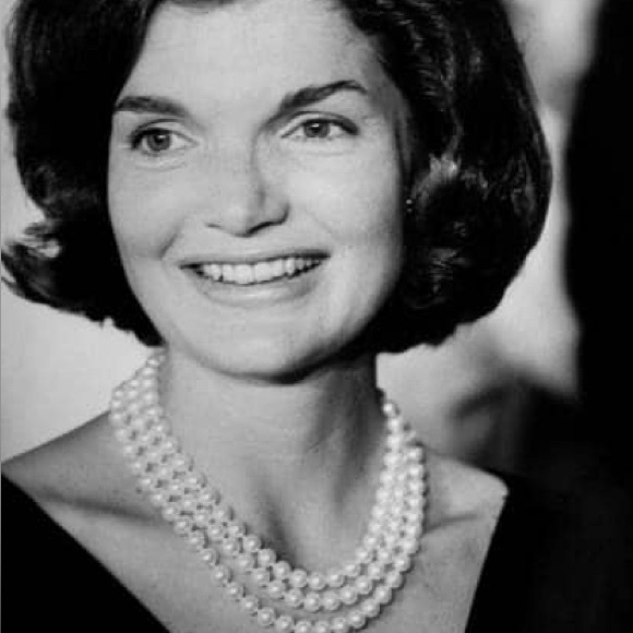 Kenneth Jay Lane Deco three row Pearly Necklace. From Neiman Marcus. - Picture 10 of 11